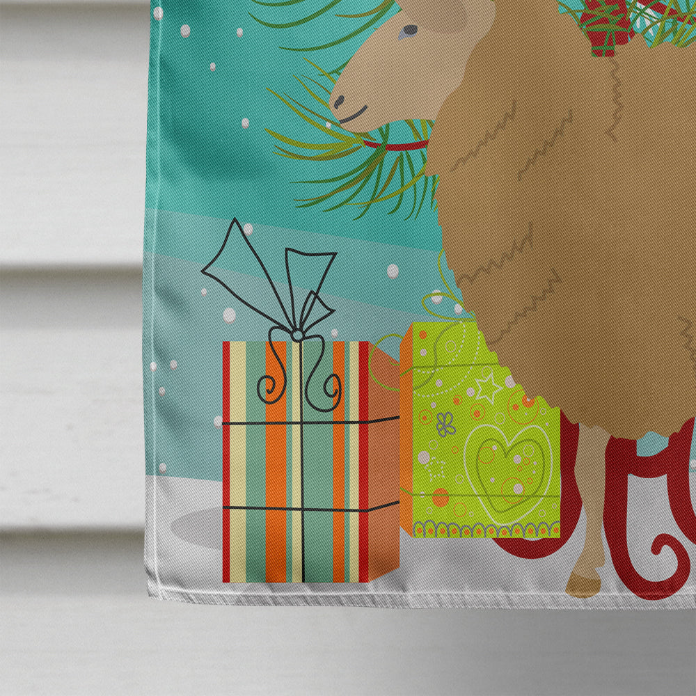 East Friesian Sheep Christmas House Flag 28x40 Porch Sleeve Pole Decorative Outside Yard Banner Artwork Wall Hanging, Polyester