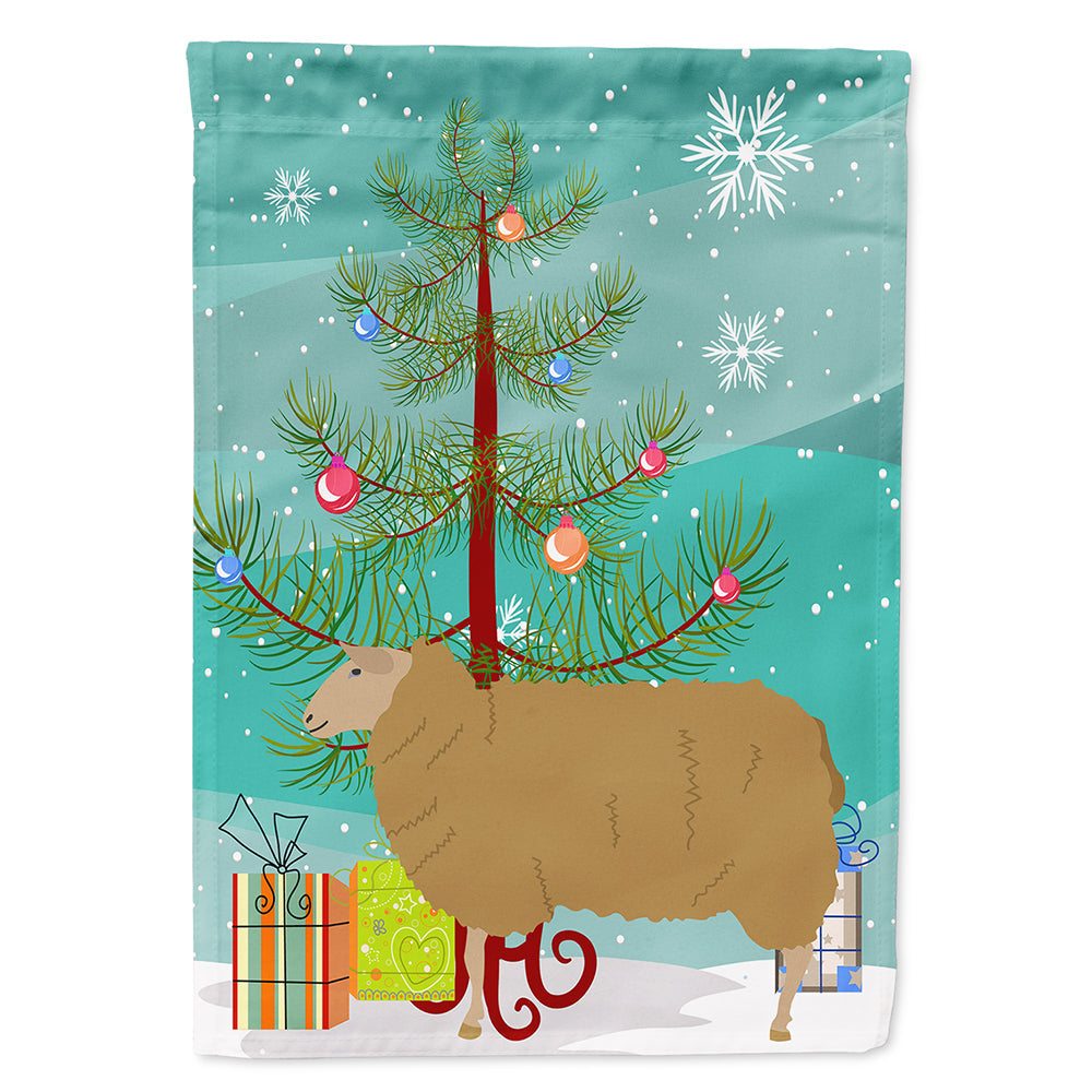 East Friesian Sheep Christmas House Flag 28x40 Porch Sleeve Pole Decorative Outside Yard Banner Artwork Wall Hanging, Polyester