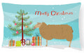 East Friesian Sheep Christmas Decorative Throw Pillow 12x16 Indoor Outdoor Accent Cushion, Fabric Cover with Insert for Sofa, Bed, Porch & Living Room