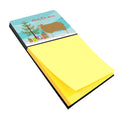 East Friesian Sheep Christmas Watercolor Sticky Note Holder Refillable Dispenser Desk Accessory 3x3 Pad Gift
