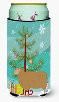East Friesian Sheep Christmas Tall Boy Hugger Can Cooler Sleeve Machine Washable Drink Collapsible Insulator Beverage Insulated Holder