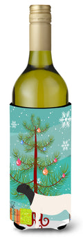 Dorper Sheep Christmas Wine Bottle Hugger Gift Sleeve for Standard 750 ml Bottles, Insulated Reusable Also Fits Mini Shot & Pint Bottles