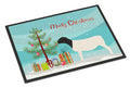 Dorper Sheep Christmas Doormat Indoor Outdoor 18H X 27W Front Door Mat Rugs for Entryway, Non Slip Washable