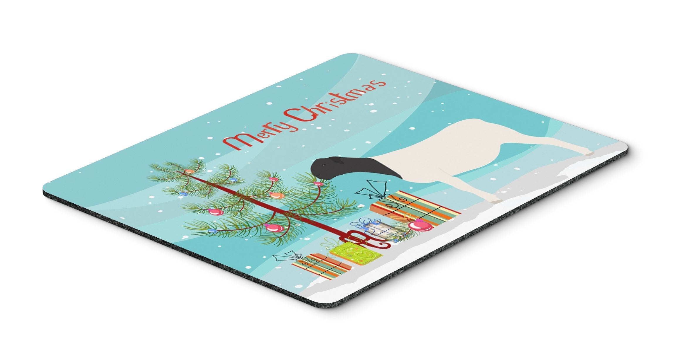 Dorper Sheep Christmas Mouse Pad, Heat Resistant Trivet Hot Pad , Non Slip Rubber Desk Mat, Kitchen Counter Protector, Home Office Decor Gift