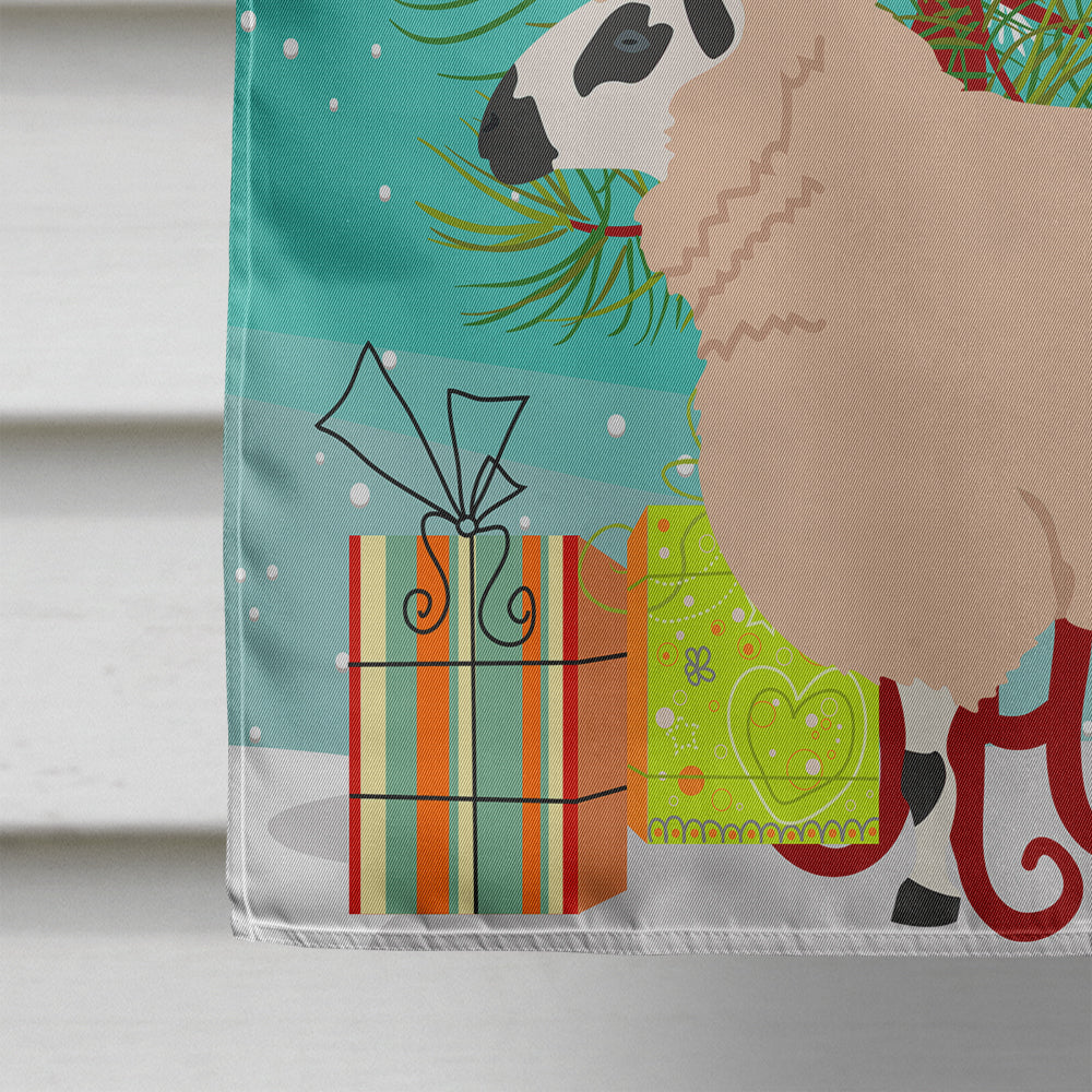 Kerry Hill Sheep Christmas House Flag 28x40 Porch Sleeve Pole Decorative Outside Yard Banner Artwork Wall Hanging, Polyester