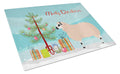Kerry Hill Sheep Christmas Cutting Board Tempered Glass Kitchen Cutting Surface, Heat Resistant Chopping, Non-Slip Feet, Food Prep & Serving