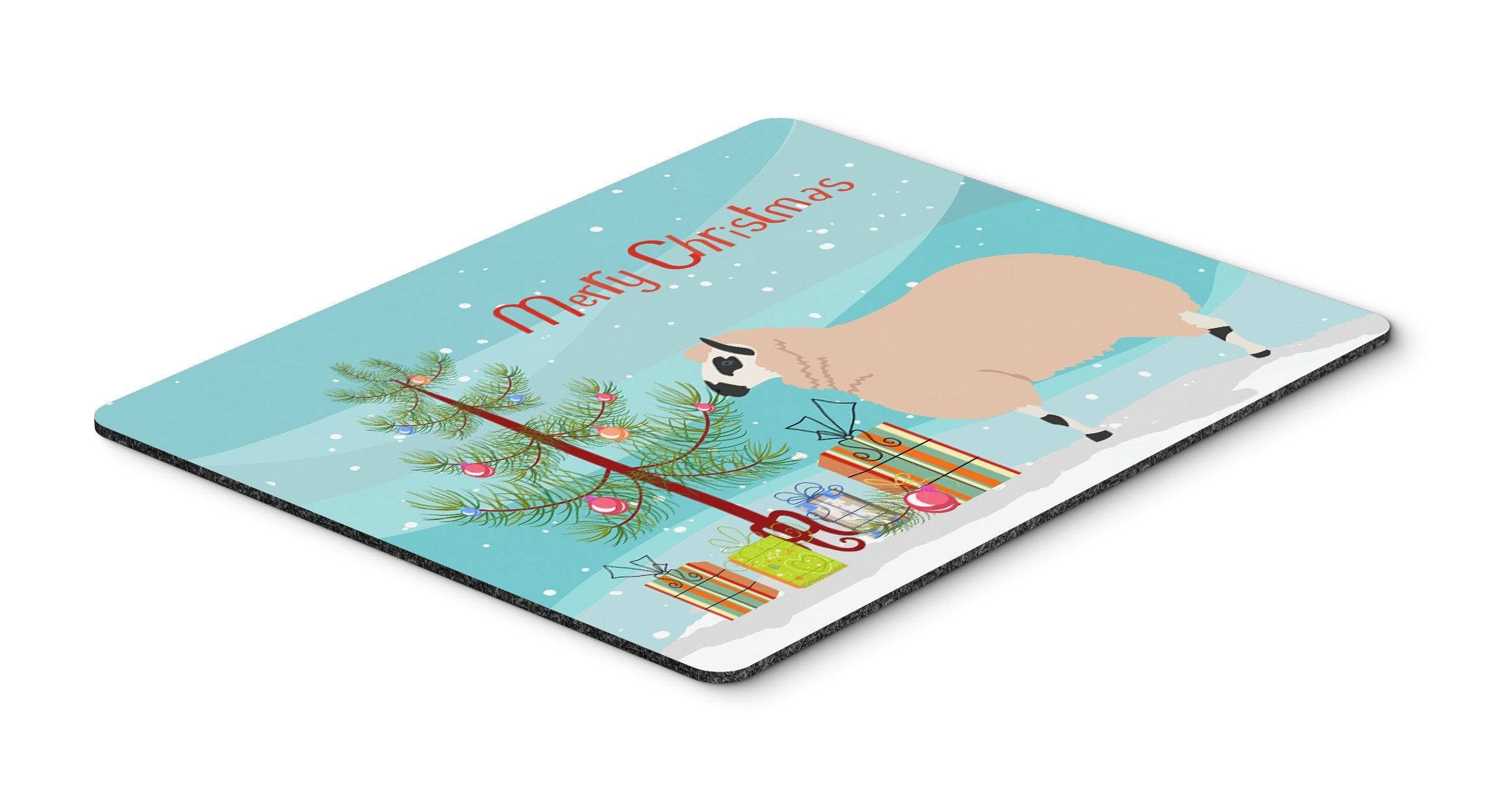 Kerry Hill Sheep Christmas Mouse Pad, Heat Resistant Trivet Hot Pad , Non Slip Rubber Desk Mat, Kitchen Counter Protector, Home Office Decor Gift