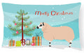 Kerry Hill Sheep Christmas Decorative Throw Pillow 12x16 Indoor Outdoor Accent Cushion, Fabric Cover with Insert for Sofa, Bed, Porch & Living Room