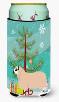 Kerry Hill Sheep Christmas Tall Boy Hugger Can Cooler Sleeve Machine Washable Drink Collapsible Insulator Beverage Insulated Holder