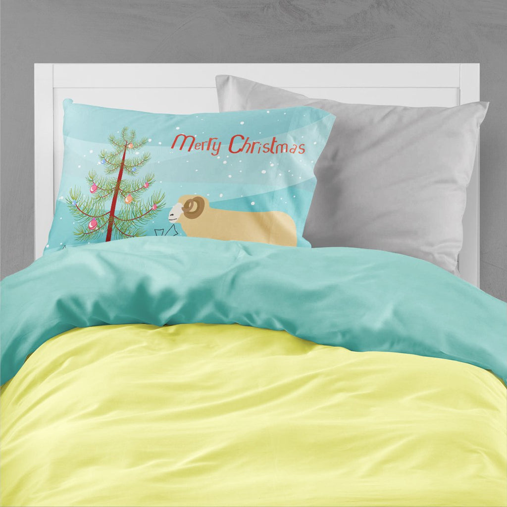 Horned Dorset Sheep Christmas Standard Pillowcase Lightweight Super Soft Easy Care Decorative Artwork Pillowcase, Standard