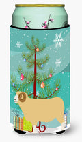Horned Dorset Sheep Christmas Tall Boy Hugger Can Cooler Sleeve Machine Washable Drink Collapsible Insulator Beverage Insulated Holder