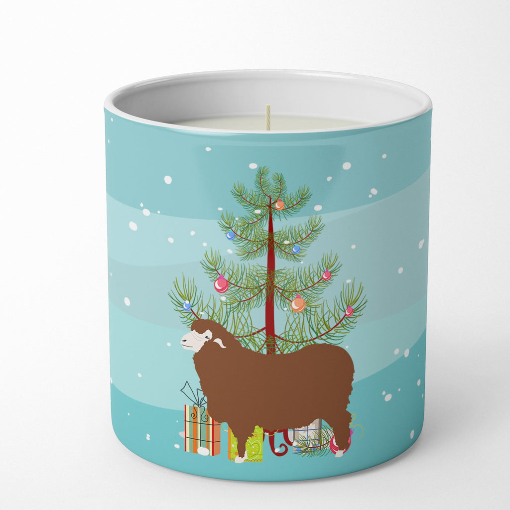 Merino Sheep Christmas Decorative Soy Candle Nature Soy Wax Essential Oil Home Decor Ideal for Bedroom Kitchen Bath Office Gift, 10 oz