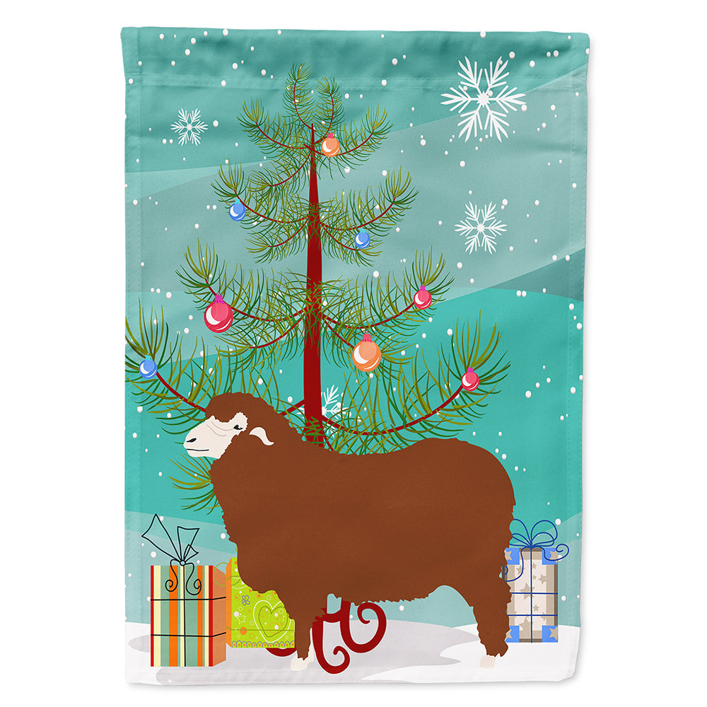 Merino Sheep Christmas House Flag 28x40 Porch Sleeve Pole Decorative Outside Yard Banner Artwork Wall Hanging, Polyester