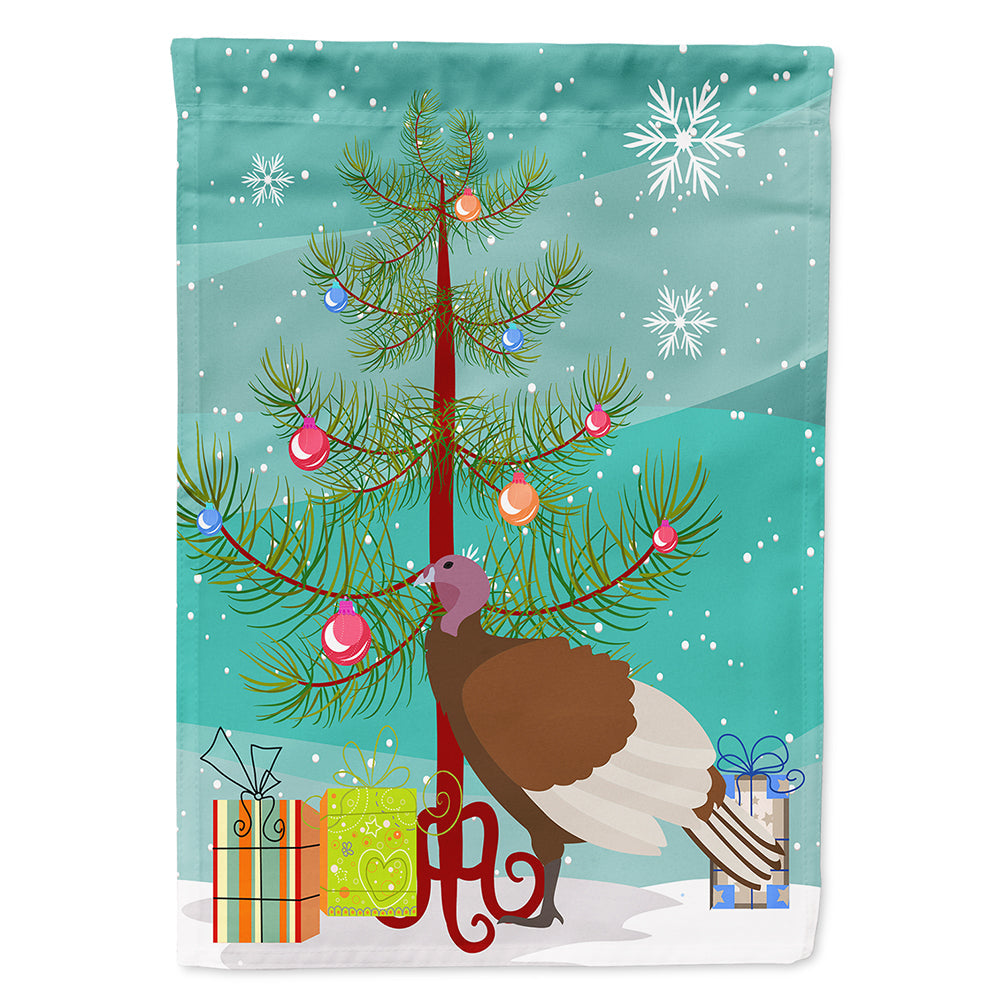 Bourbon Red Turkey Hen Christmas House Flag 28x40 Porch Sleeve Pole Decorative Outside Yard Banner Artwork Wall Hanging, Polyester