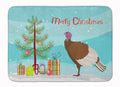 Bourbon Red Turkey Hen Christmas Memory Foam Kitchen Mat Machine Washable Anti-Fatigue Cushion Comfort Bath or Kitchen Rug