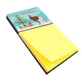 Bourbon Red Turkey Hen Christmas Watercolor Sticky Note Holder Refillable Dispenser Desk Accessory 3x3 Pad Gift