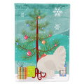 White Holland Turkey Christmas House Flag 28x40 Porch Sleeve Pole Decorative Outside Yard Banner Artwork Wall Hanging, Polyester