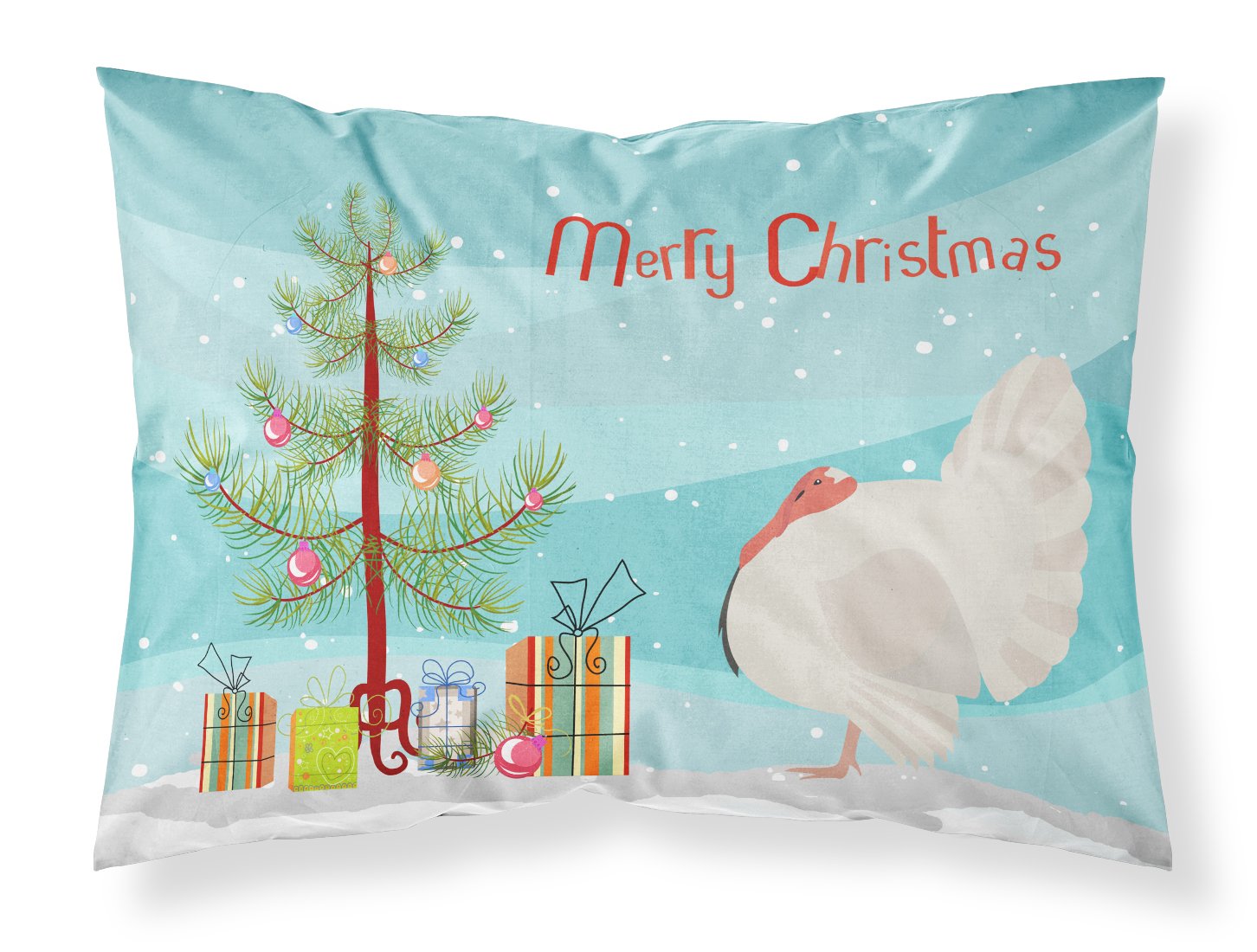 White Holland Turkey Christmas Standard Pillowcase Lightweight Super Soft Easy Care Decorative Artwork Pillowcase, Standard