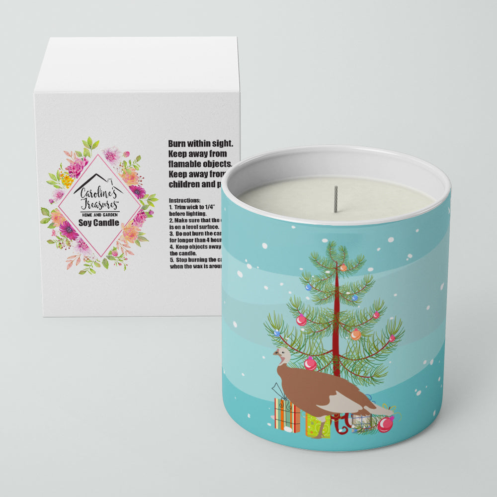 Jersey Buff Turkey Hen Christmas Decorative Soy Candle Nature Soy Wax Essential Oil Home Decor Ideal for Bedroom Kitchen Bath Office Gift, 10 oz