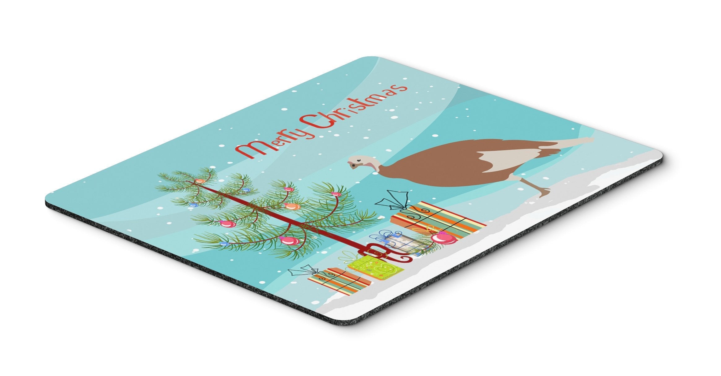 Jersey Buff Turkey Hen Christmas Mouse Pad, Heat Resistant Trivet Hot Pad , Non Slip Rubber Desk Mat, Kitchen Counter Protector, Home Office Decor Gift