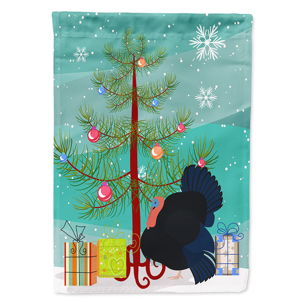 Norfolk Black Turkey Christmas House Flag 28x40 Porch Sleeve Pole Decorative Outside Yard Banner Artwork Wall Hanging, Polyester