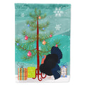 Norfolk Black Turkey Christmas House Flag 28x40 Porch Sleeve Pole Decorative Outside Yard Banner Artwork Wall Hanging, Polyester