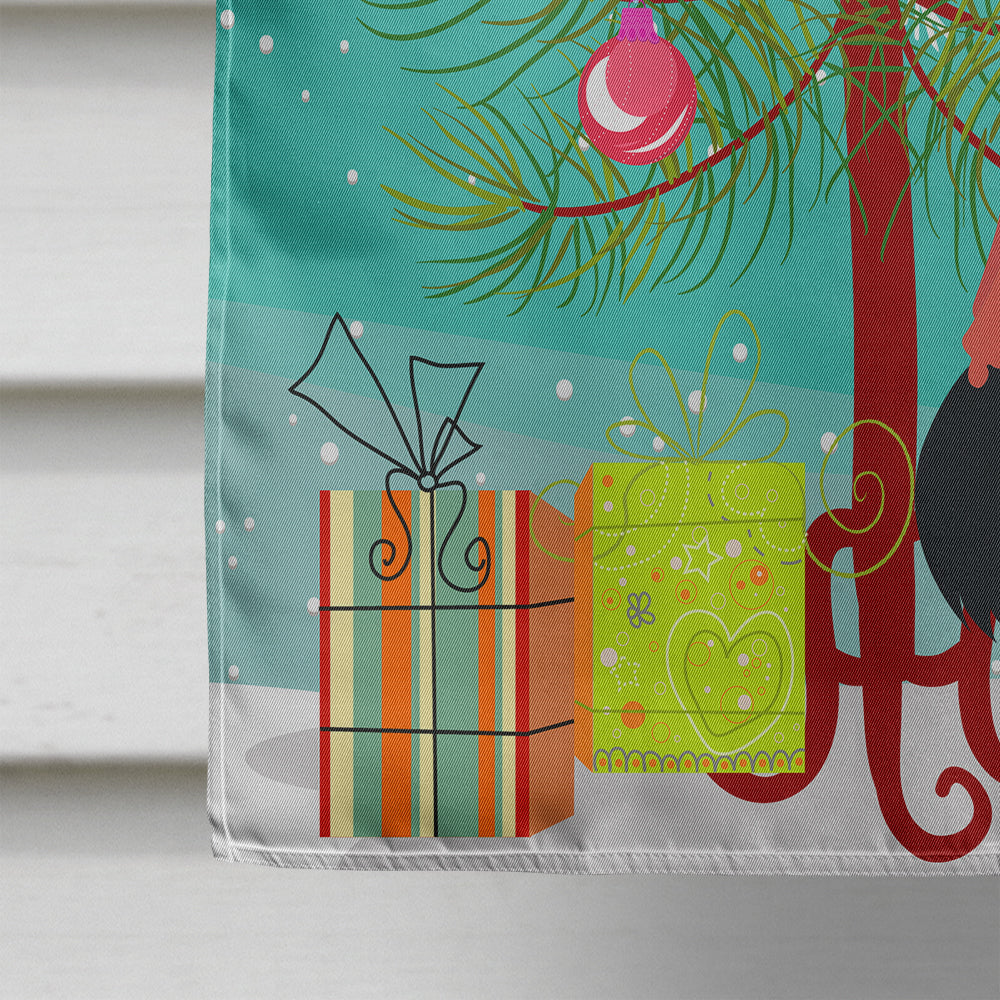 Norfolk Black Turkey Christmas House Flag 28x40 Porch Sleeve Pole Decorative Outside Yard Banner Artwork Wall Hanging, Polyester