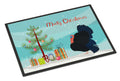Norfolk Black Turkey Christmas Doormat Indoor Outdoor 18H X 27W Front Door Mat Rugs for Entryway, Non Slip Washable