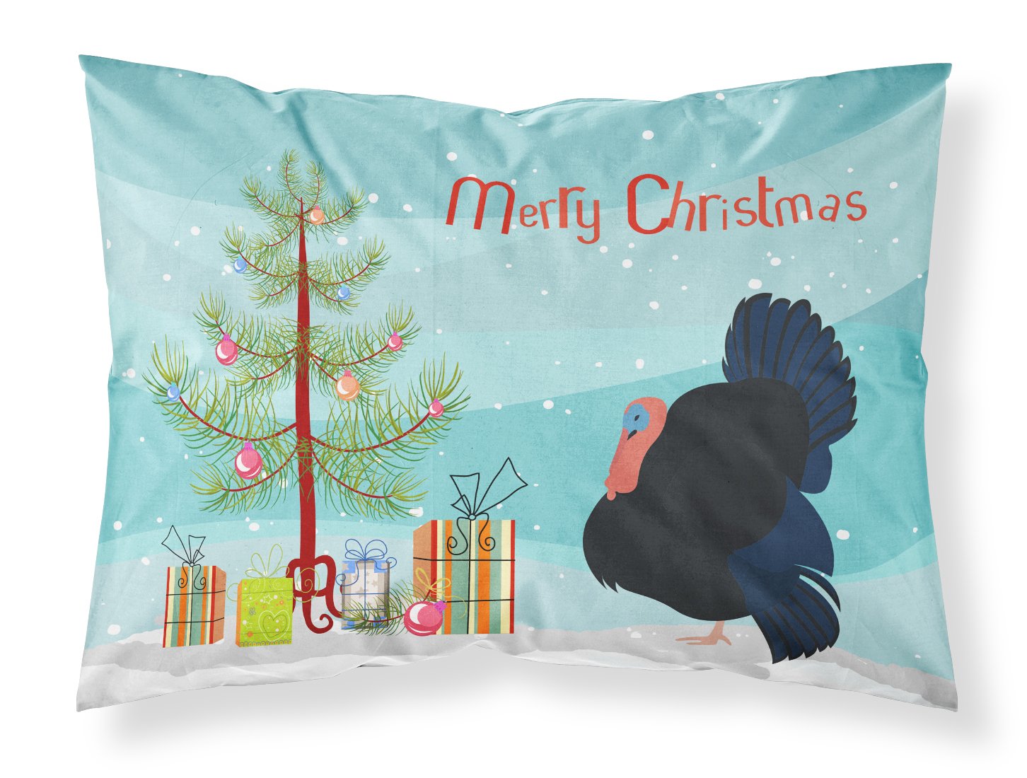 Norfolk Black Turkey Christmas Standard Pillowcase Lightweight Super Soft Easy Care Decorative Artwork Pillowcase, Standard