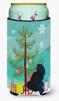 Norfolk Black Turkey Christmas Tall Boy Hugger Can Cooler Sleeve Machine Washable Drink Collapsible Insulator Beverage Insulated Holder