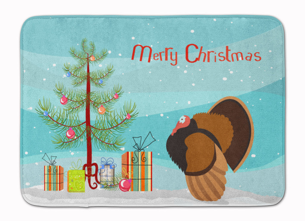 Bronze Turkey Christmas Memory Foam Kitchen Mat Machine Washable Anti-Fatigue Cushion Comfort Bath or Kitchen Rug