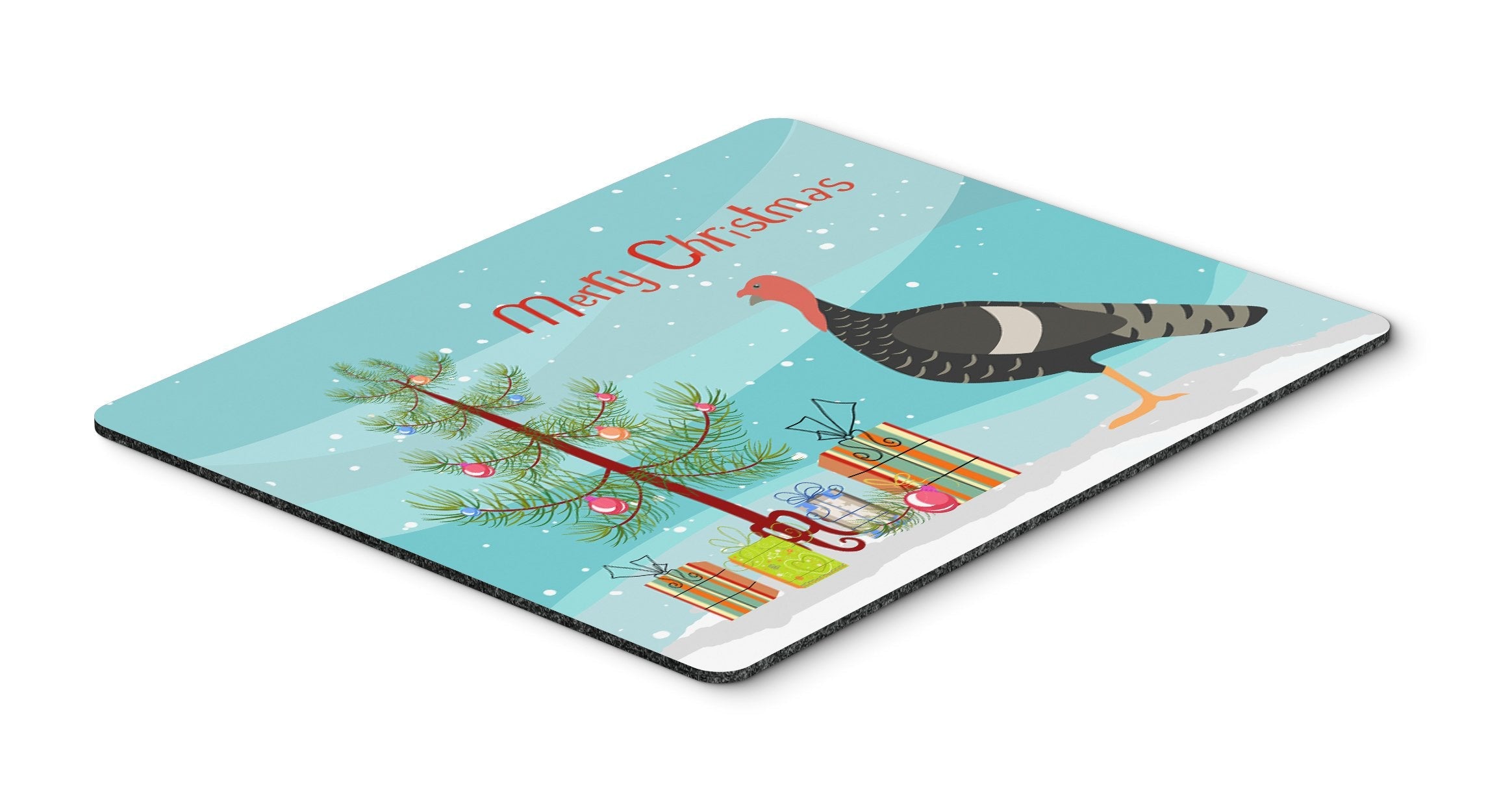 Marragansett Turkey Christmas Mouse Pad, Heat Resistant Trivet Hot Pad , Non Slip Rubber Desk Mat, Kitchen Counter Protector, Home Office Decor Gift