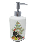 Marragansett Turkey Christmas Ceramic Soap Dispenser , Empty Refillable Hand Soap Pump Bottle for Bathroom Kitchen