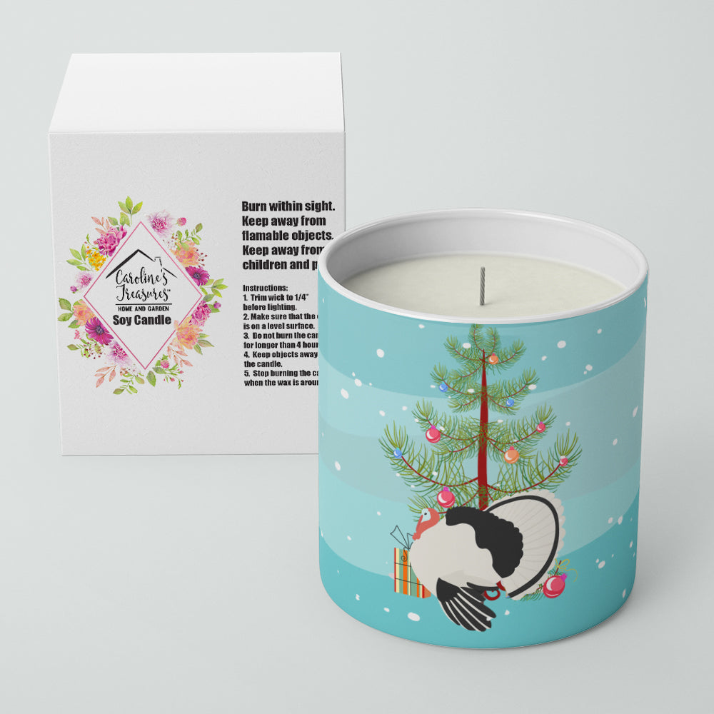 Royal Palm Turkey Christmas Decorative Soy Candle Nature Soy Wax Essential Oil Home Decor Ideal for Bedroom Kitchen Bath Office Gift, 10 oz