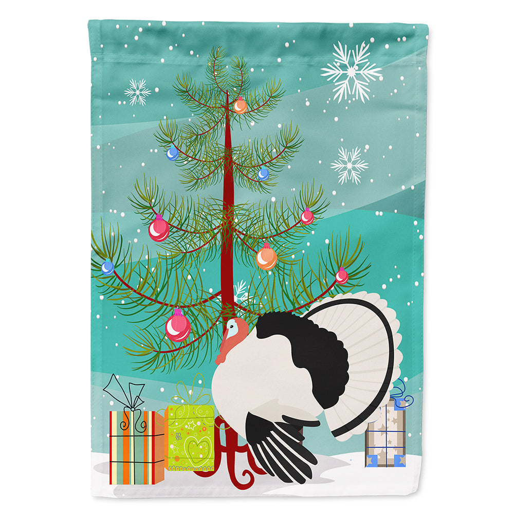 Royal Palm Turkey Christmas House Flag 28x40 Porch Sleeve Pole Decorative Outside Yard Banner Artwork Wall Hanging, Polyester