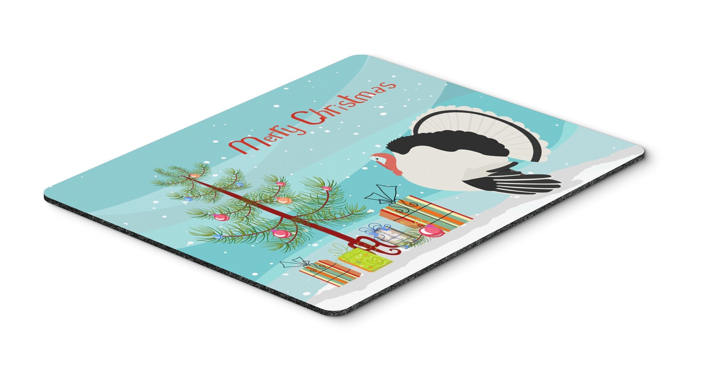 Royal Palm Turkey Christmas Mouse Pad, Heat Resistant Trivet Hot Pad , Non Slip Rubber Desk Mat, Kitchen Counter Protector, Home Office Decor Gift