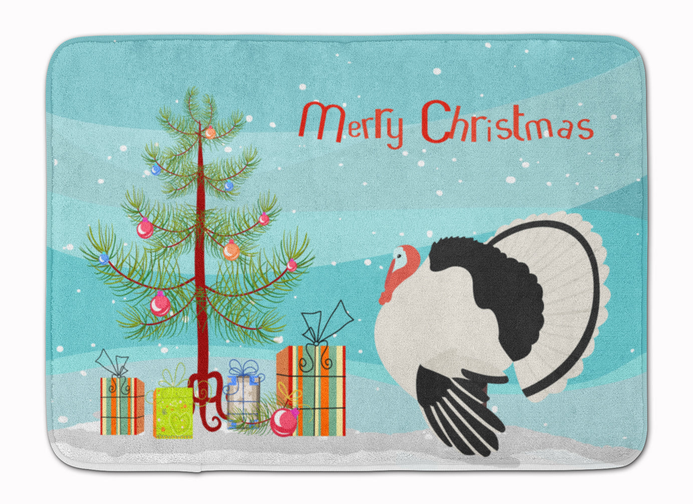 Royal Palm Turkey Christmas Memory Foam Kitchen Mat Machine Washable Anti-Fatigue Cushion Comfort Bath or Kitchen Rug