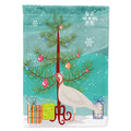 Beltsville Small White Turkey Hen Christmas House Flag 28x40 Porch Sleeve Pole Decorative Outside Yard Banner Artwork Wall Hanging, Polyester