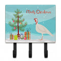Beltsville Small White Turkey Hen Christmas Leash or Key Holder Wall Hooks, Coat Rack Wall Mount, for Hanging Keys, Towels, Aprons, Leashes