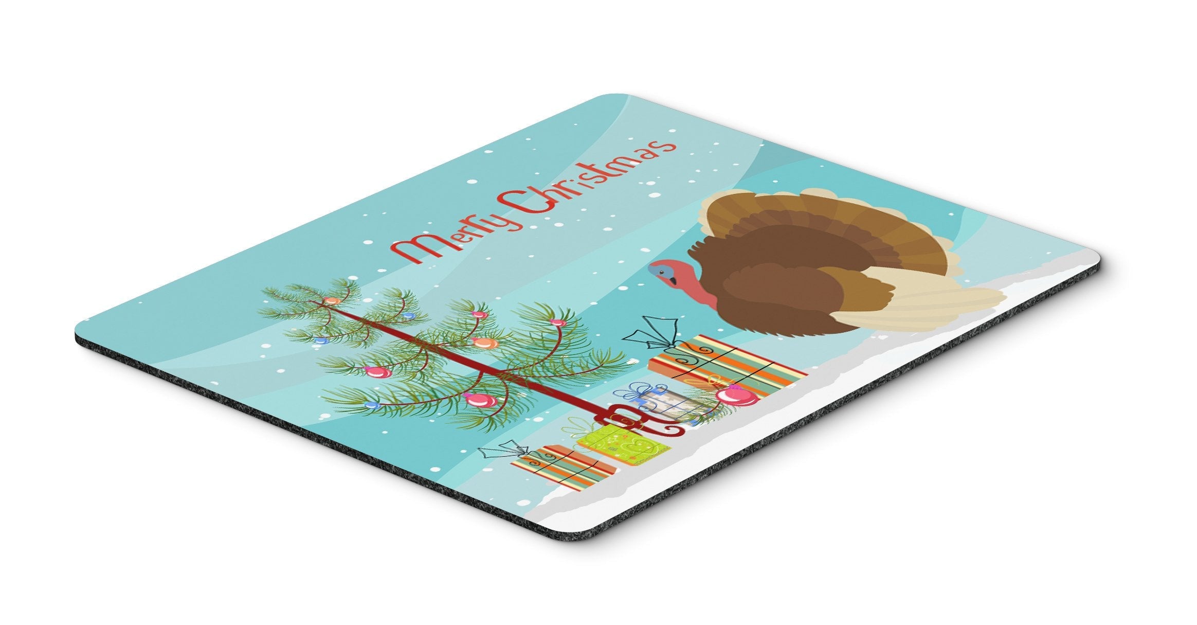French Turkey Dindon Christmas Mouse Pad, Heat Resistant Trivet Hot Pad , Non Slip Rubber Desk Mat, Kitchen Counter Protector, Home Office Decor Gift