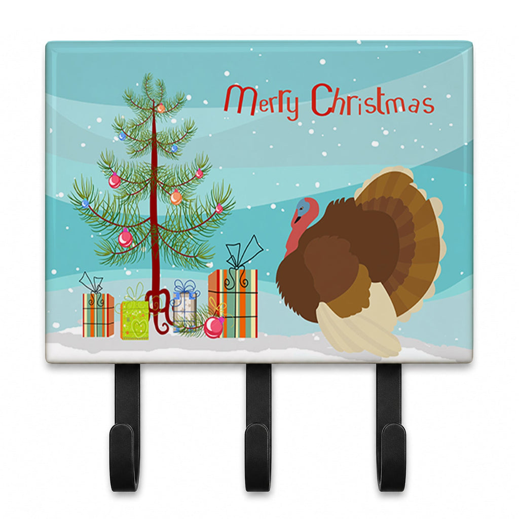 French Turkey Dindon Christmas Leash or Key Holder Wall Hooks, Coat Rack Wall Mount, for Hanging Keys, Towels, Aprons, Leashes