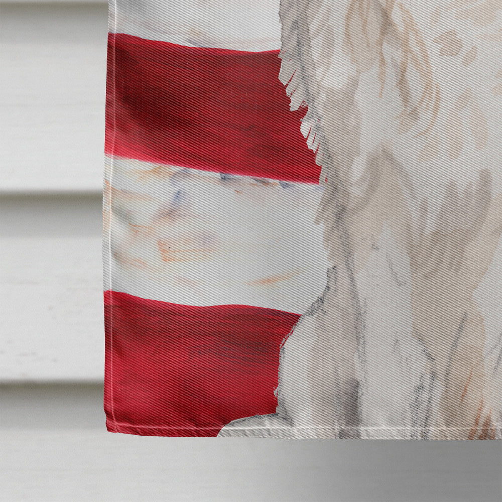 Blenheim Cavalier Spaniel Patriotic House Flag 28x40 Porch Sleeve Pole Decorative Outside Yard Banner Artwork Wall Hanging, Polyester