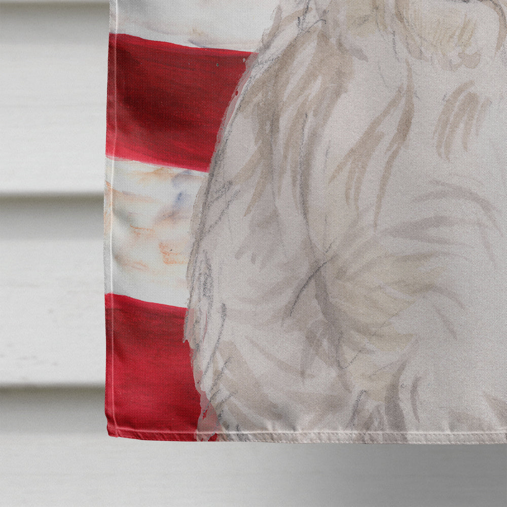 Westie Patriotic House Flag 28x40 Porch Sleeve Pole Decorative Outside Yard Banner Artwork Wall Hanging, Polyester