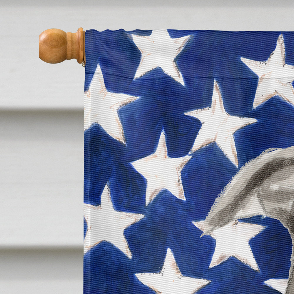 Staffordshire Bull Terrier Patriotic House Flag 28x40 Porch Sleeve Pole Decorative Outside Yard Banner Artwork Wall Hanging, Polyester