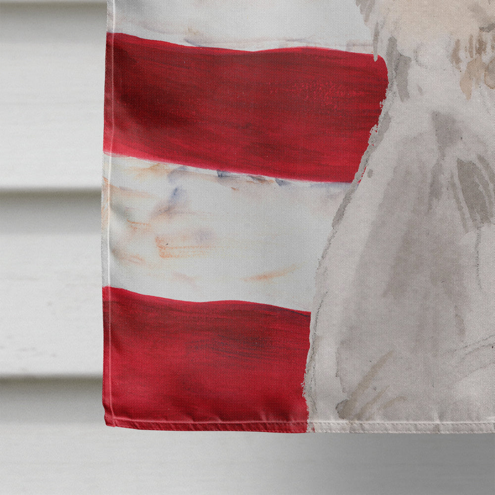 Wire Hair Jack Russell Patriotic House Flag 28x40 Porch Sleeve Pole Decorative Outside Yard Banner Artwork Wall Hanging, Polyester