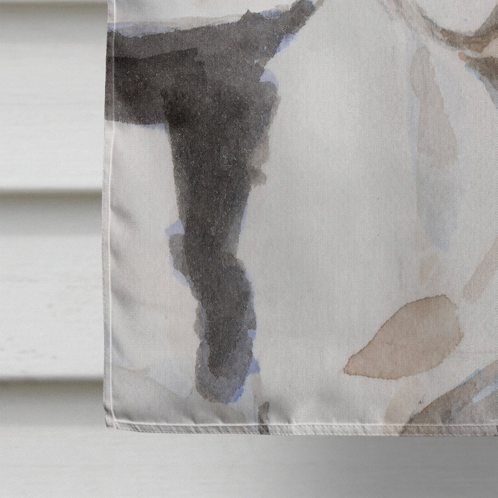 Black White French Bulldog Patriotic House Flag 28x40 Porch Sleeve Pole Decorative Outside Yard Banner Artwork Wall Hanging, Polyester