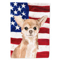 Chihuahua Patriotic House Flag 28x40 Porch Sleeve Pole Decorative Outside Yard Banner Artwork Wall Hanging, Polyester