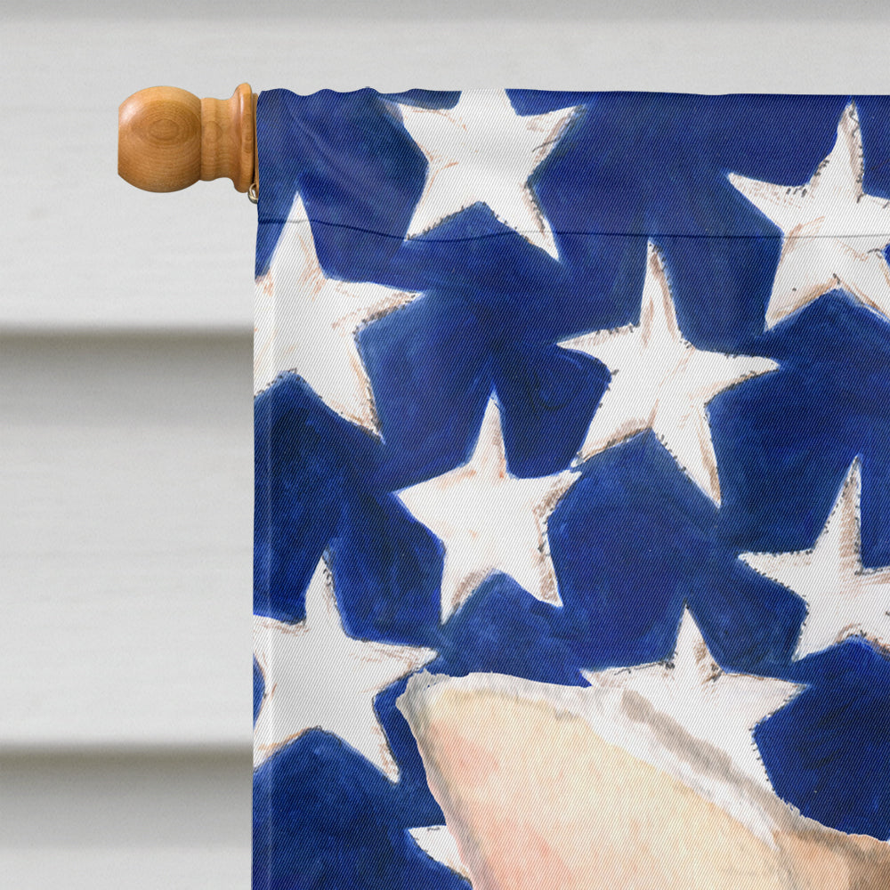 Chihuahua Patriotic House Flag 28x40 Porch Sleeve Pole Decorative Outside Yard Banner Artwork Wall Hanging, Polyester