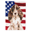 Brown Parti Patriotic House Flag 28x40 Porch Sleeve Pole Decorative Outside Yard Banner Artwork Wall Hanging, Polyester