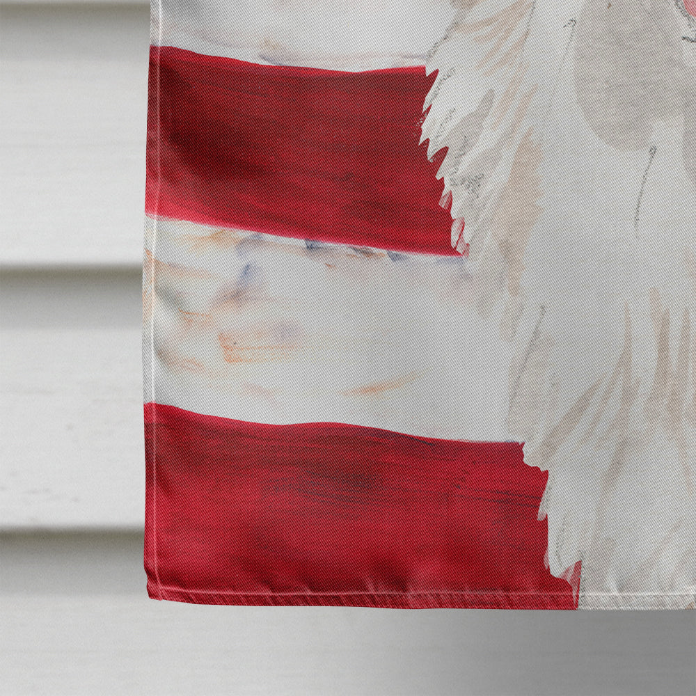 Corgi Patriotic House Flag 28x40 Porch Sleeve Pole Decorative Outside Yard Banner Artwork Wall Hanging, Polyester